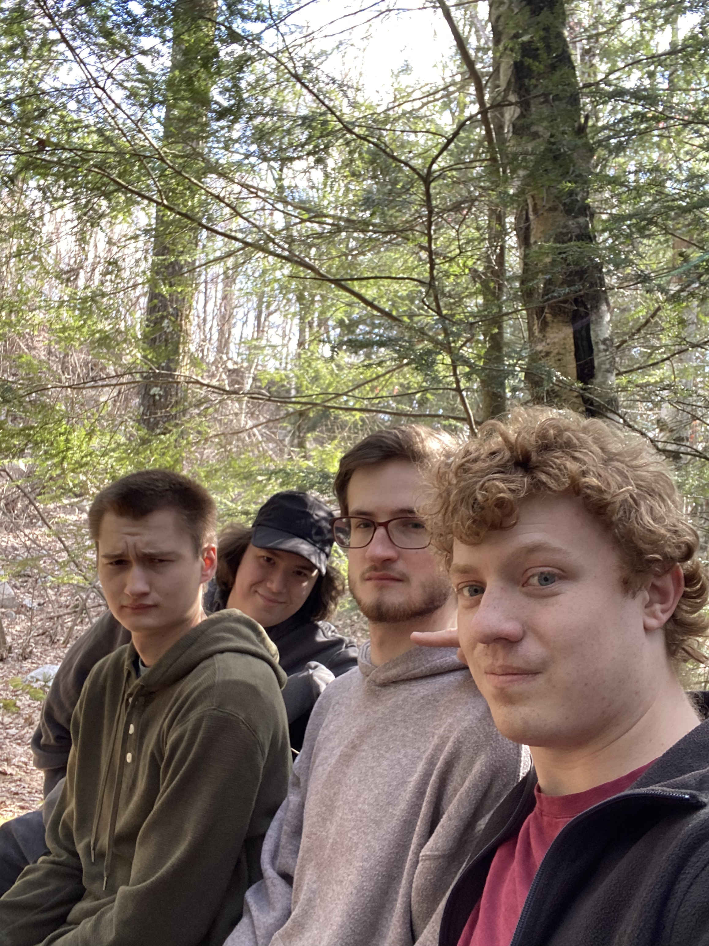 Outside with friends